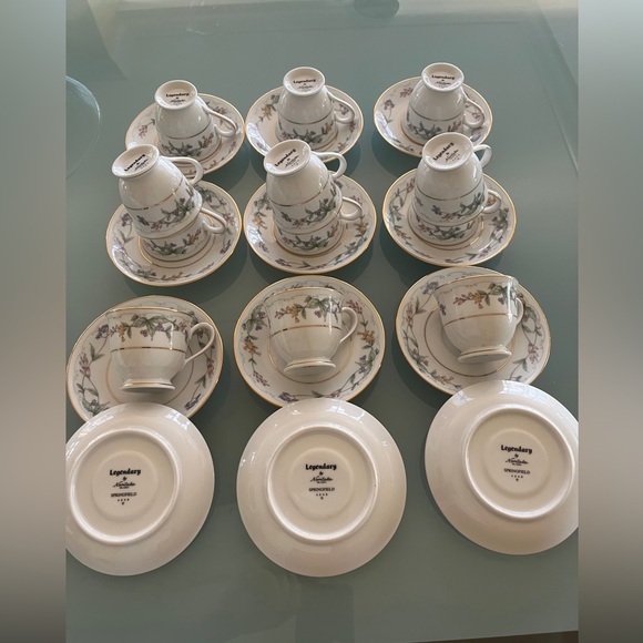 New Legendary By Noritake Bone China 4046 Springfield 24 Pc Espresso Cup Set - Picture 8 of 9